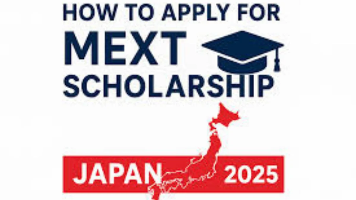 "Japan Scholarships 2025 for Indian Students – Female graduate holding diploma, Japanese flag background"